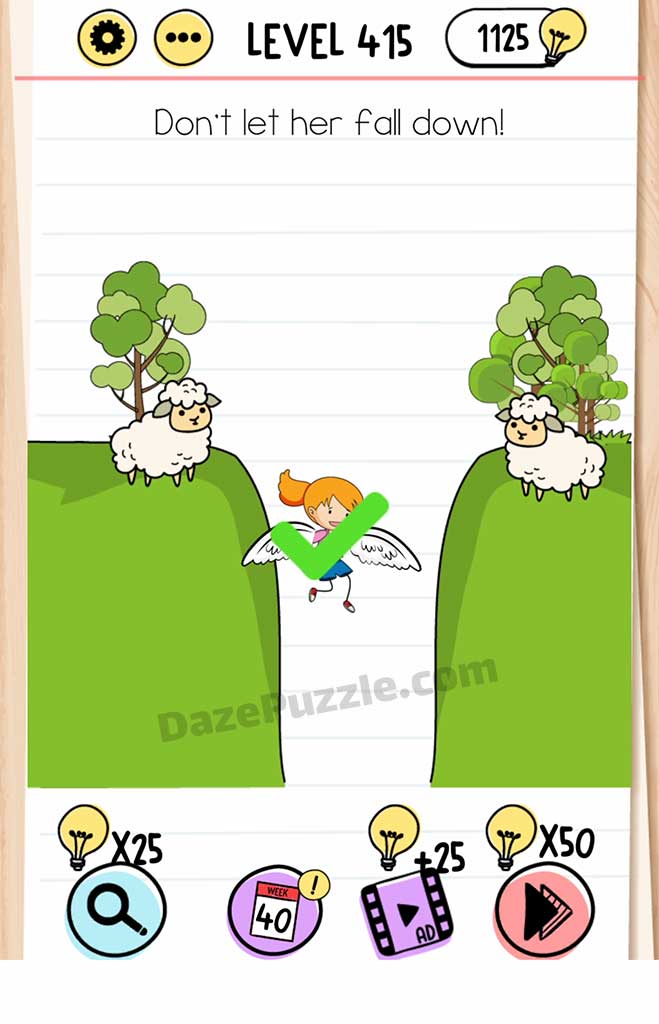 brain test level 415 answer