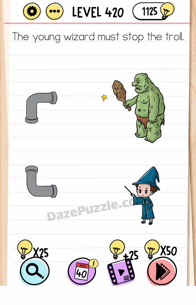 brain test level 420 answer