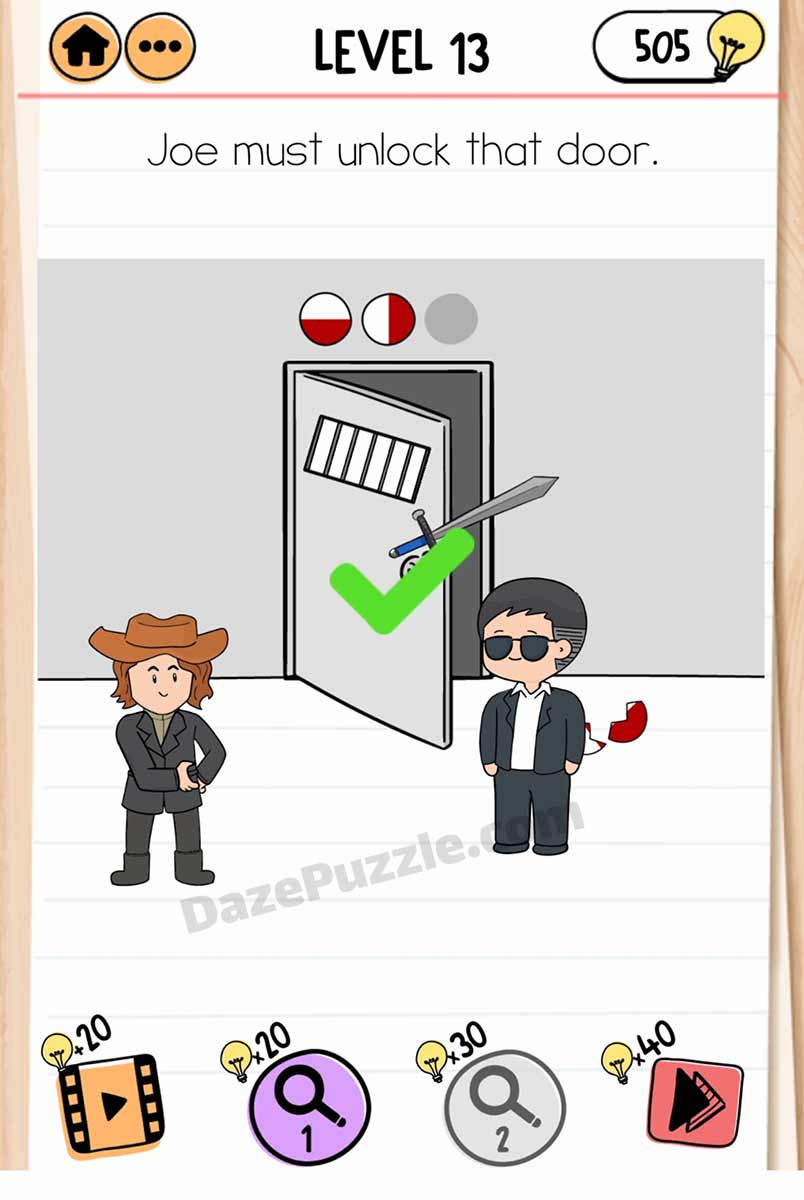 brain test 2 smith and joe vs professor bigbrain level 13 answer