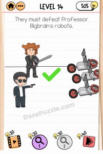 brain test 2 smith and joe vs professor bigbrain level 14 answer