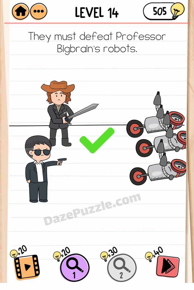 brain test 2 smith and joe vs professor bigbrain level 14 answer