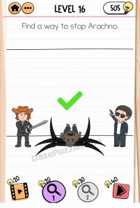 brain test 2 smith and joe vs professor bigbrain level 16 answer