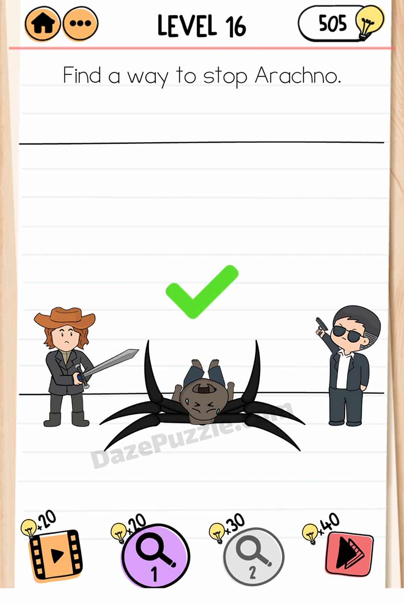brain test 2 smith and joe vs professor bigbrain level 16 answer
