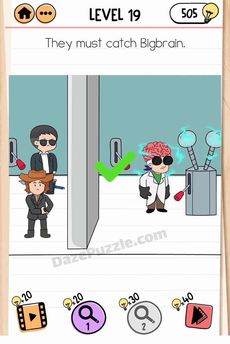 brain test 2 smith and joe vs professor bigbrain level 19 answer