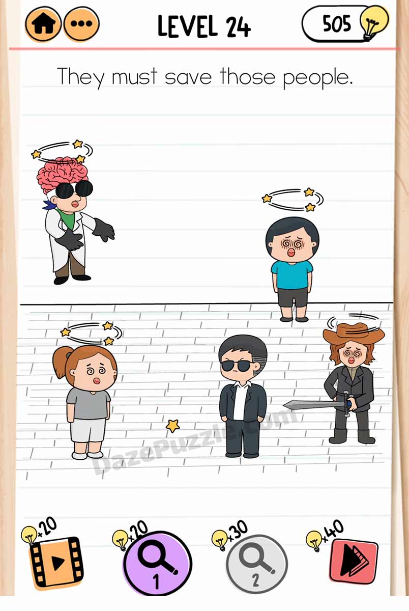 brain test 2 smith and joe vs professor bigbrain level 24 answer