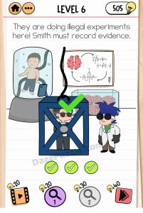 brain test 2 smith and joe vs professor bigbrain level 6 answer