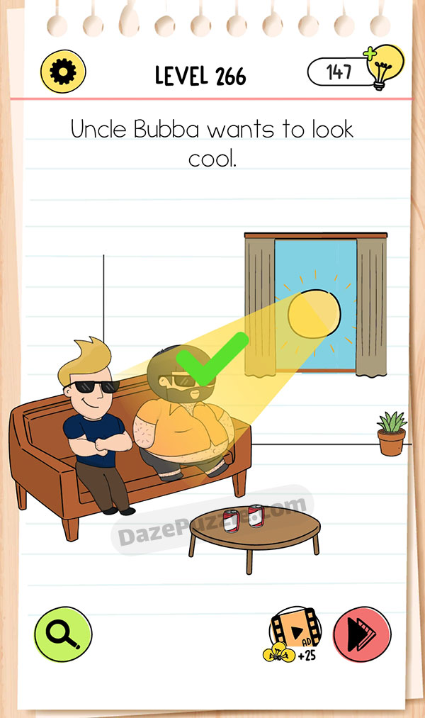 brain test 4 level 266 answer
