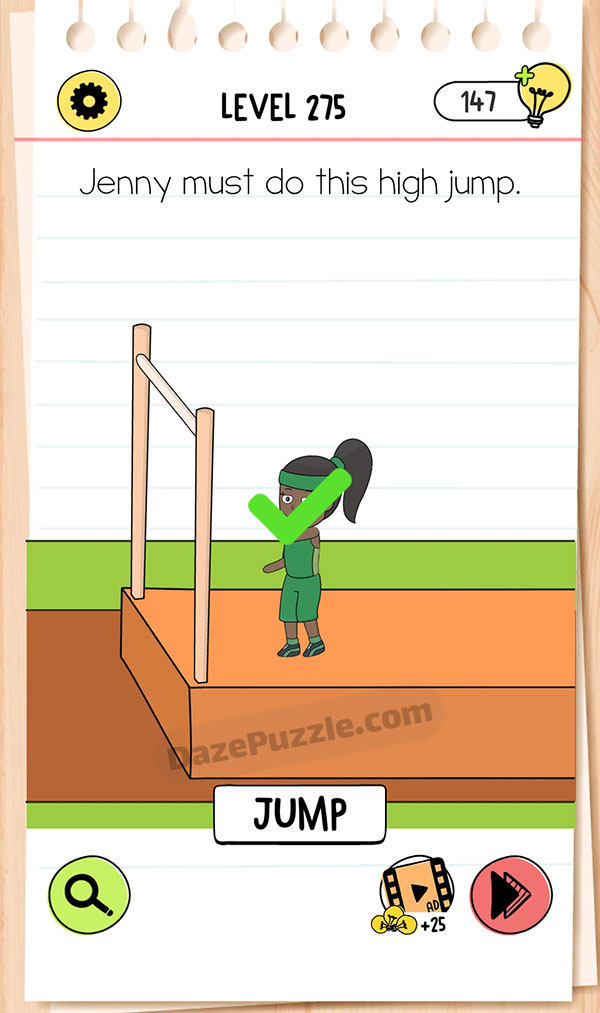 brain test 4 level 275 answer