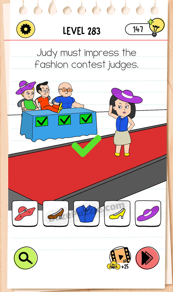 brain test 4 level 283 answer