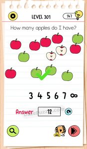 brain test 4 level 301 answer