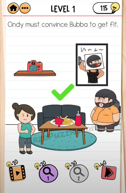 brain test 2 fitness with bubba level 1 answer