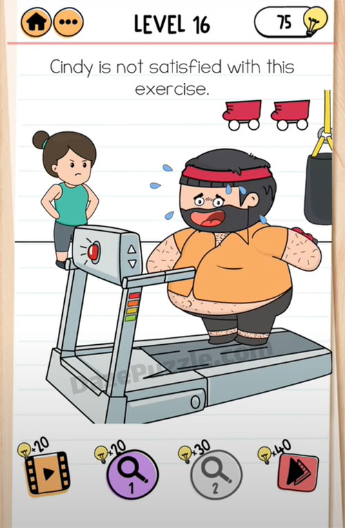 brain test 2 fitness with bubba level 16 answer