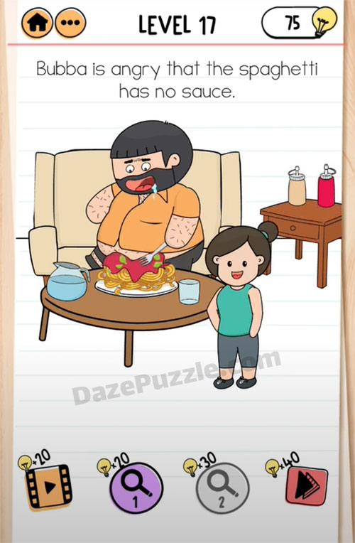 brain test 2 fitness with bubba level 17 answer