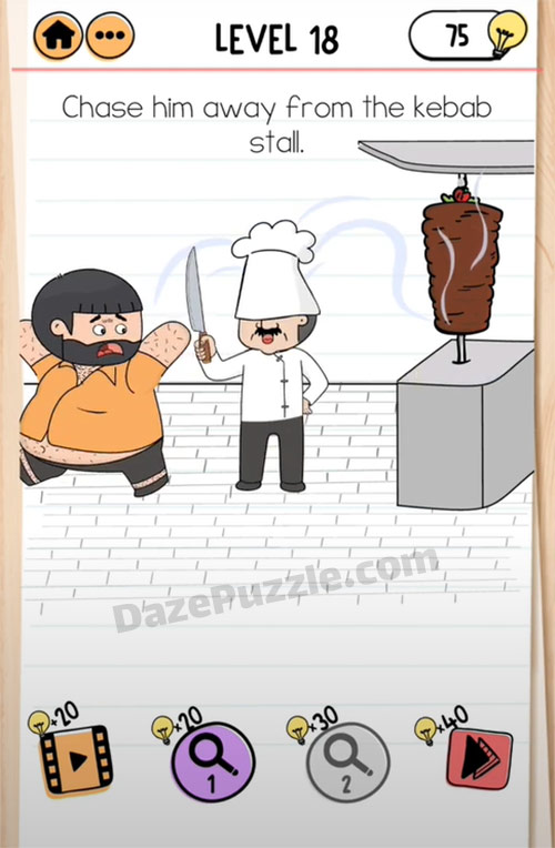 brain test 2 fitness with bubba level 18 answer