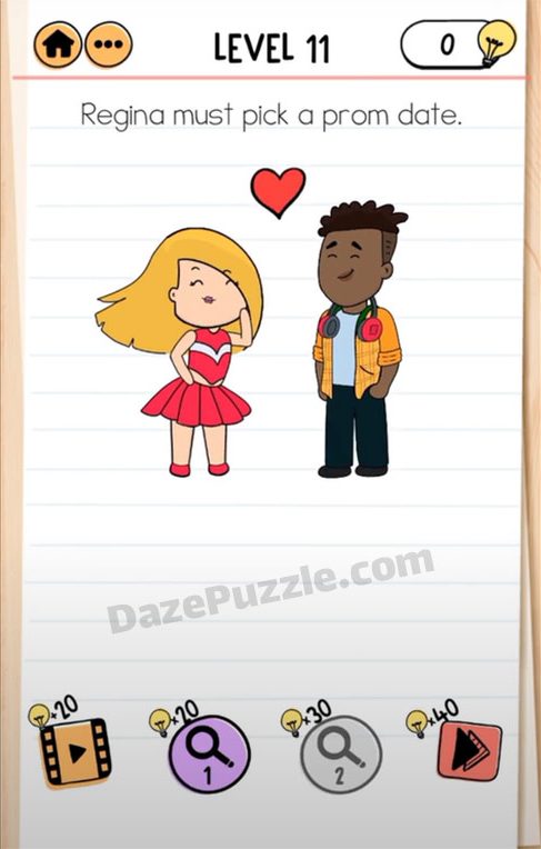 brain test 2 prom dates level 11 answer