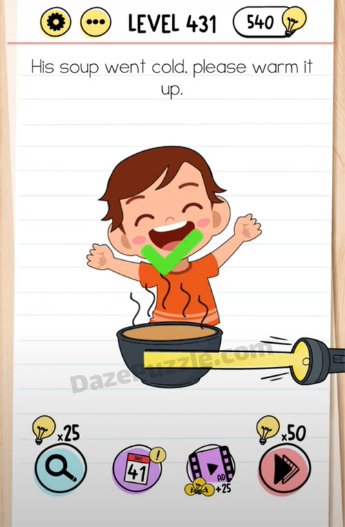 brain test level 431 answer