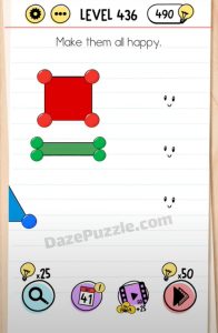 brain test level 436 answer