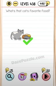 brain test level 438 answer