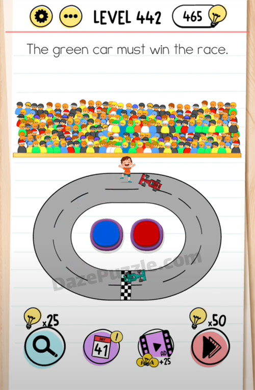 brain test level 442 answer