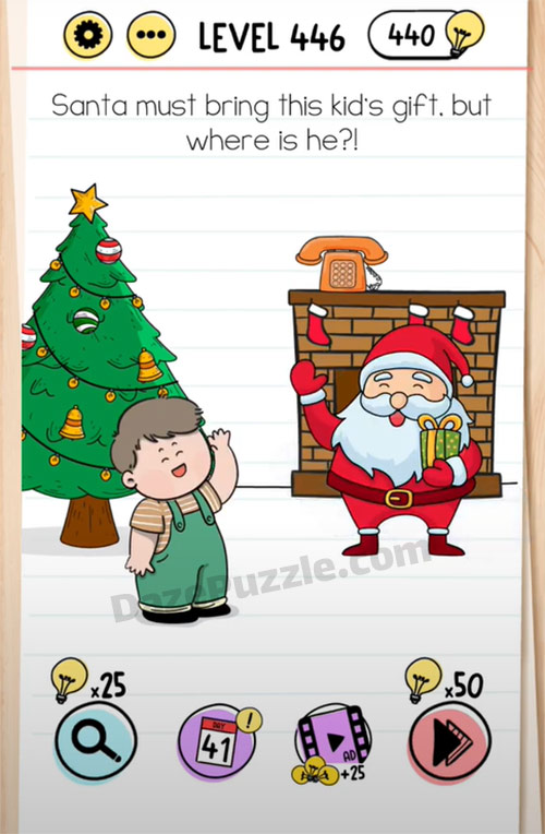 brain test level 446 answer