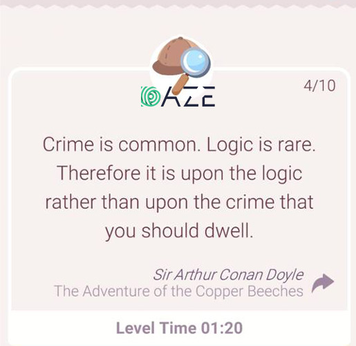 Cryptogram Sherlock Holmes #1 Level 4 Answer