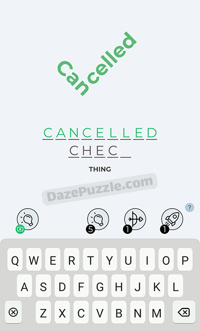 dingbats level 22 cancelled answer
