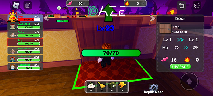 Upgrade the Door in Ghost at the Door Roblox