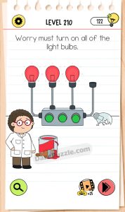 brain test 4 level 210 answer