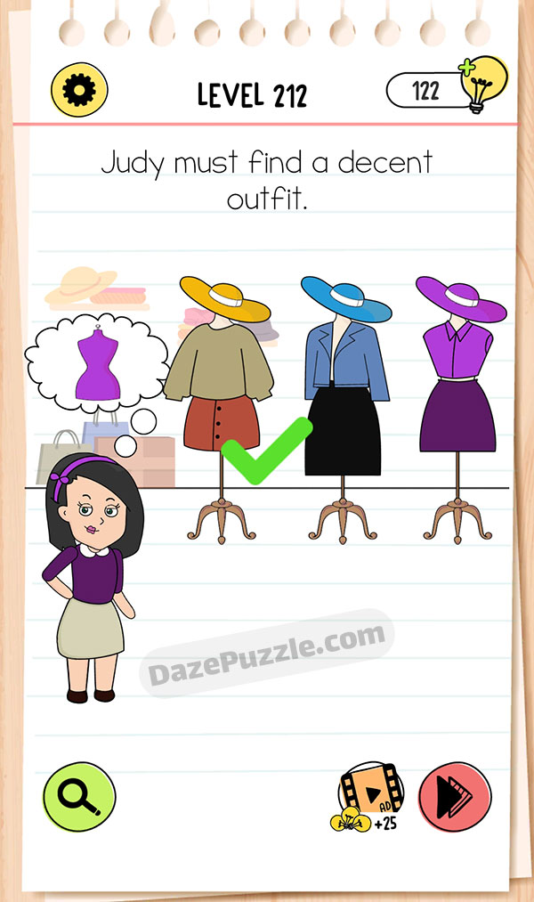 brain test 4 level 212 answer