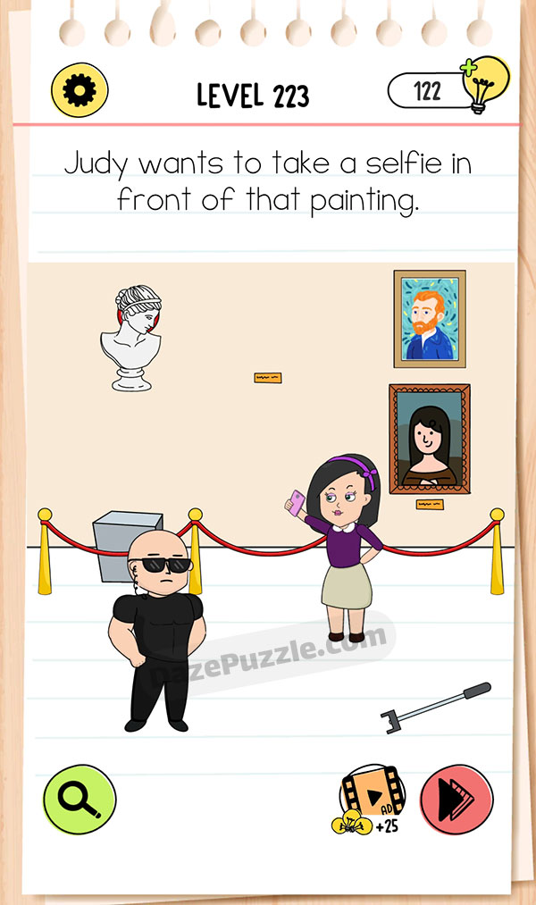 brain test 4 level 223 answer