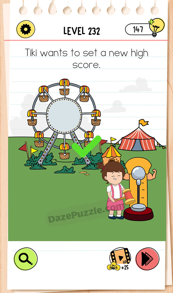 brain test 4 level 232 answer