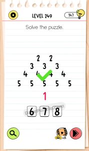 brain test 4 level 249 answer