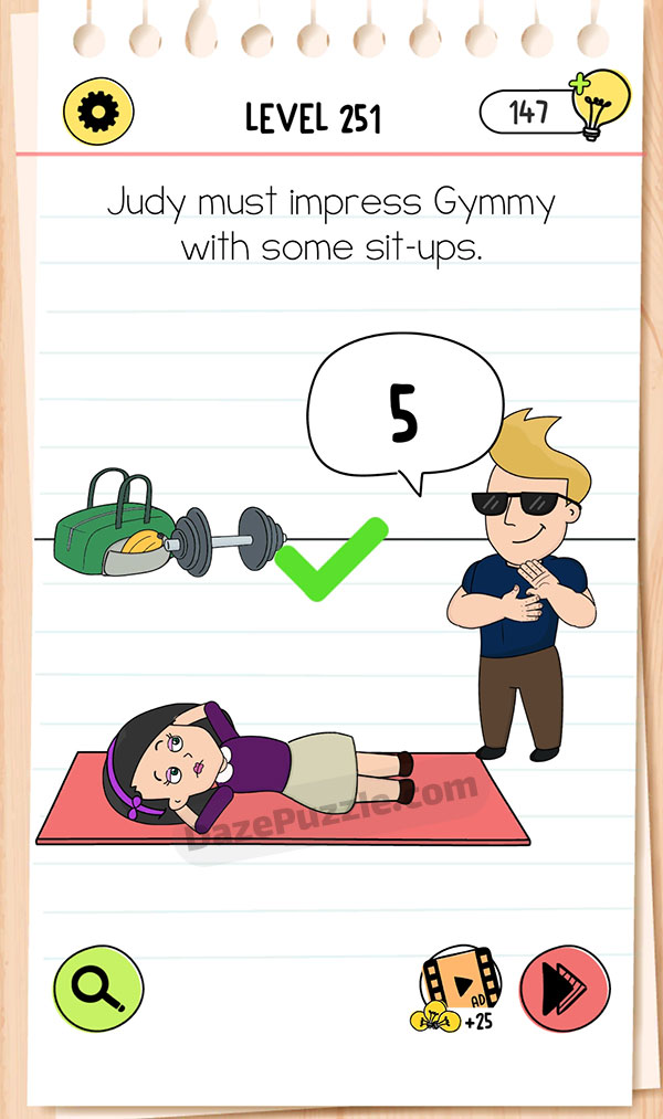 brain test 4 level 251 answer