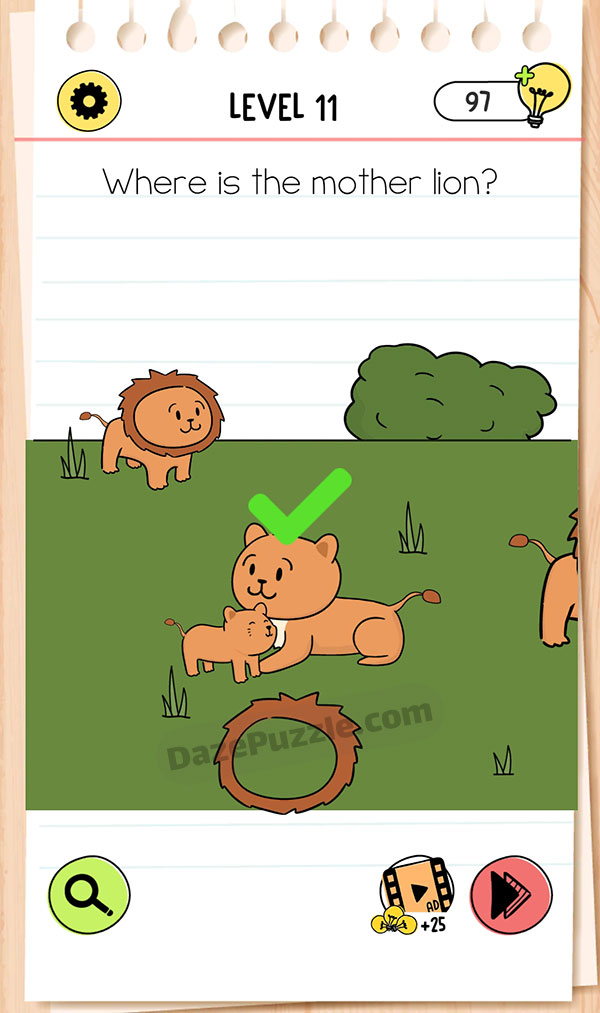 brain test 4 level 11 answer