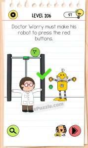 brain test 4 level 206 answer