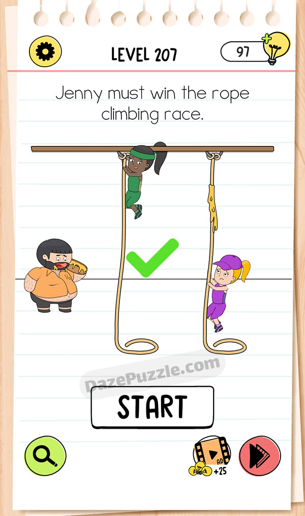 brain test 4 level 207 answer