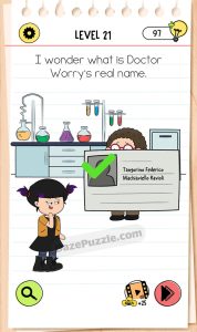 brain test 4 level 21 answer