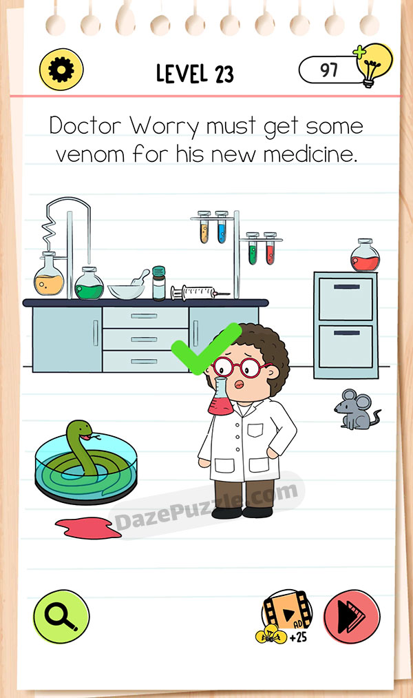 brain test 4 level 23 answer