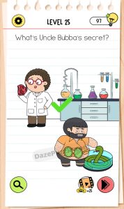 brain test 4 level 25 answer