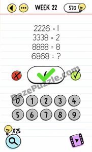 brain test week 22 answer