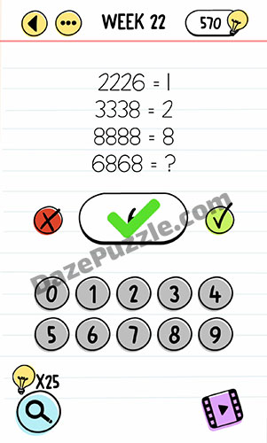 brain test week 22 answer