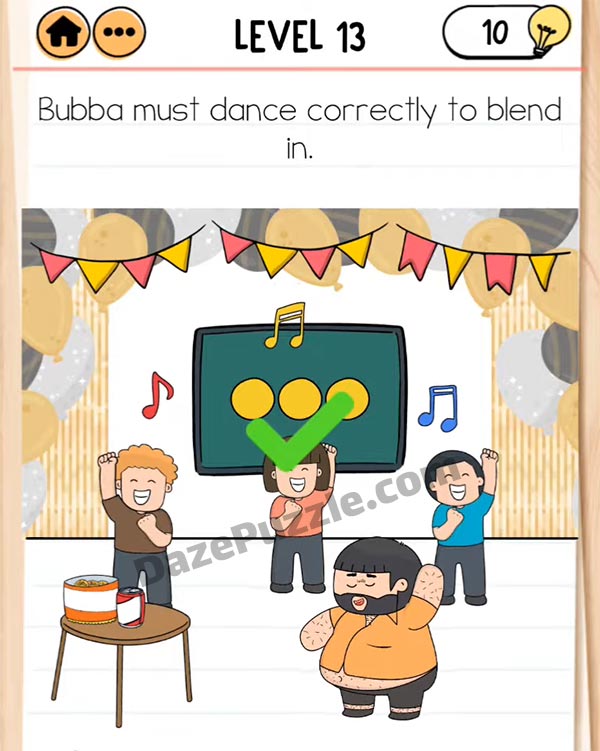 brain test 2 bubba needs friends level 13 answer