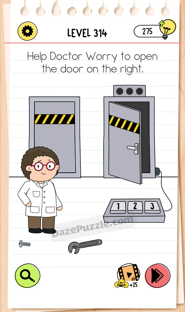 brain test 4 level 314 answer