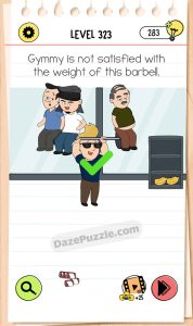 brain test 4 level 323 answer