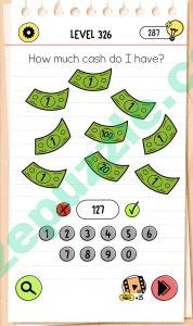 brain test 4 level 326 answer