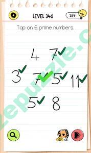 brain test 4 level 340 answer