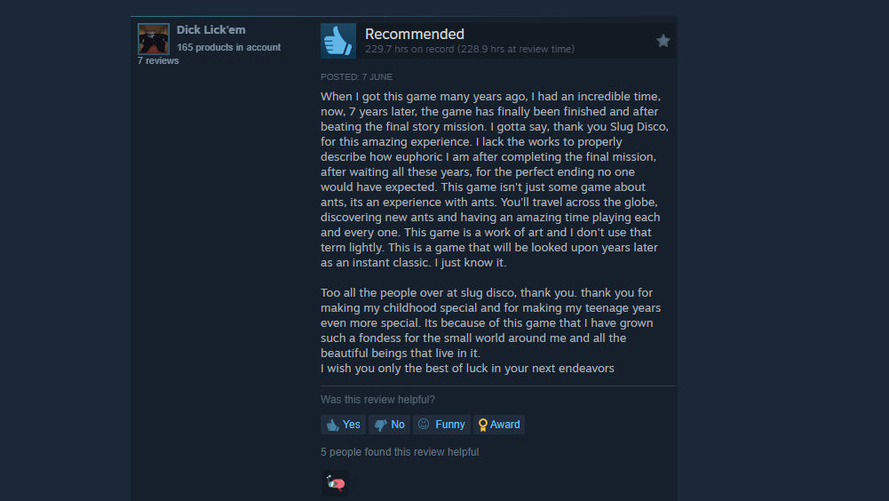 Empires of the Undergrowth feedback