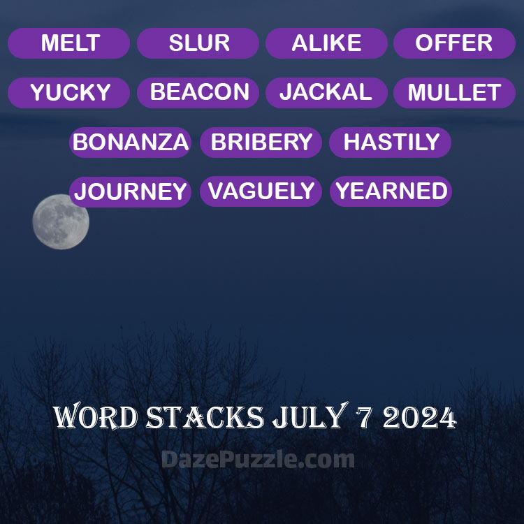 word stacks july 7 2024
