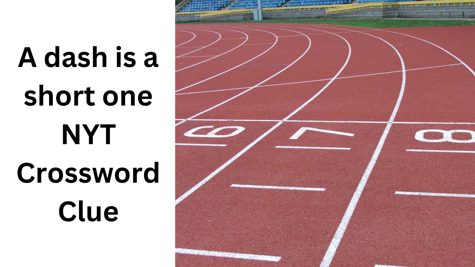 A dash is a short one NYT Crossword Clue