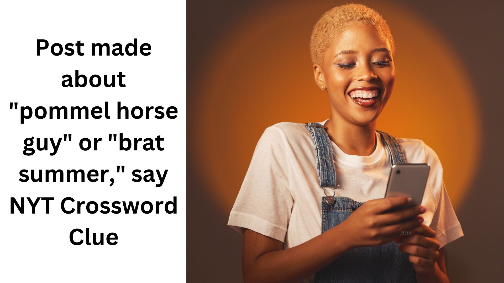Post made about "pommel horse guy" or "brat summer," say NYT Crossword Clue